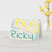 Ricky Karte (Gelbe Blume)