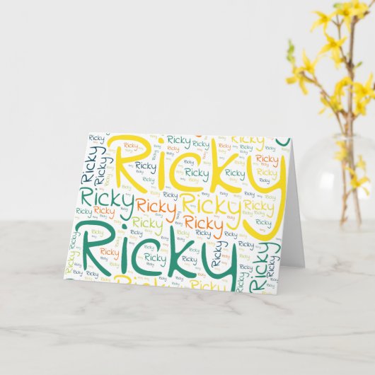 Ricky Karte (Gelbe Blume)