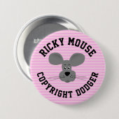 Ricky Mouse Button (Vorne & Hinten)
