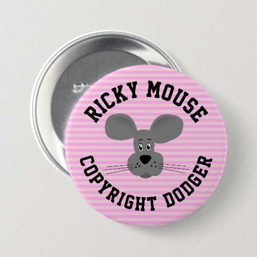 Ricky Mouse Button (Vorne & Hinten)