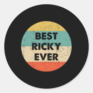 Ricky Name Runder Aufkleber