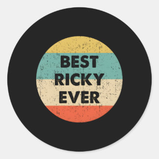 Ricky Name Runder Aufkleber