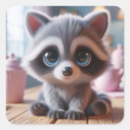 "Ricky" Quadratischer Aufkleber