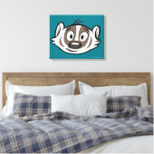 Ricky Raccoon | Boomer Badger Face Leinwanddruck (Insitu (Schlafzimmer))