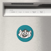 Ricky Raccoon | Boomer Badger Face Magnet (In Situ (Geschirrspüler))