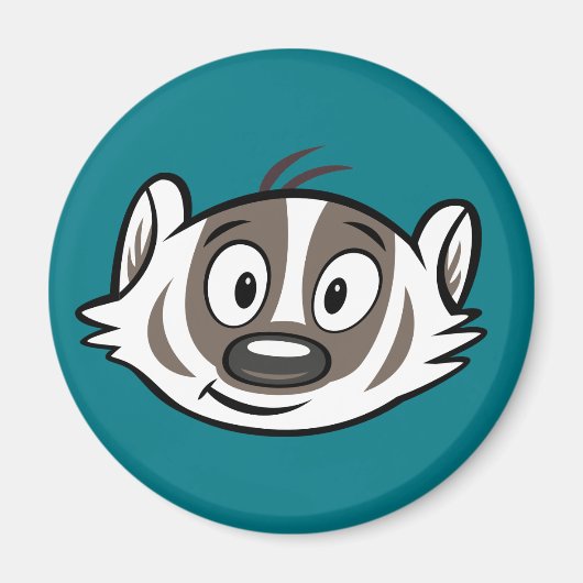 Ricky Raccoon | Boomer Badger Face Magnet (Vorne)