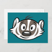 Ricky Raccoon | Boomer Badger Face Postkarte (Vorne/Hinten)