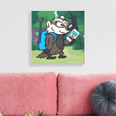 Ricky Raccoon Boomer Badger Selfie Leinwanddruck (Insitu (Wohnzimmer))