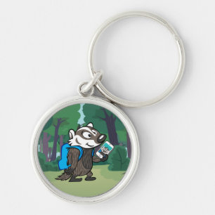Ricky Raccoon  Boomer Badger Selfie Schlüsselanhänger