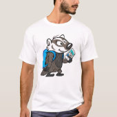 Ricky Raccoon Boomer Badger Selfie T-Shirt (Vorderseite)