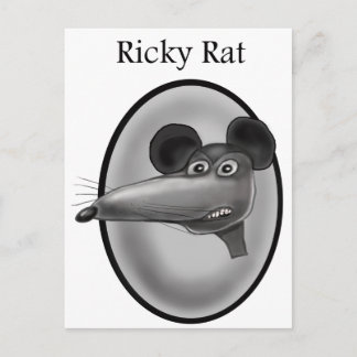 Ricky Rat Cartoon Postkarte