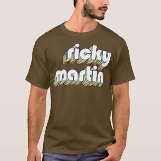 RickyRetro Rainbow-Typografie verblichener Stil 2 T-Shirt