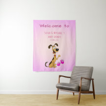 Rico der Hund Baby Mädchen Dusche 