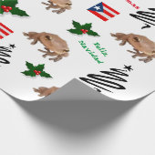 Rico-Fahne von Puerto und Coqui Geschenkpapier (Ecke)