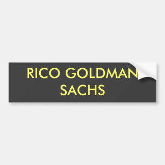 RICO GOLDMAN SACHS AUTOAUFKLEBER