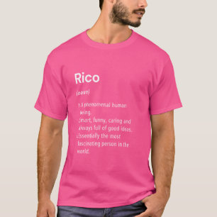 Rico Name Definition Lustiges Wörterbuch T-Shirt