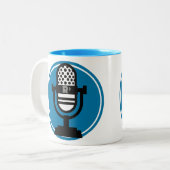 Ricochet-Podcasting Tasse (Vorderseite Links)