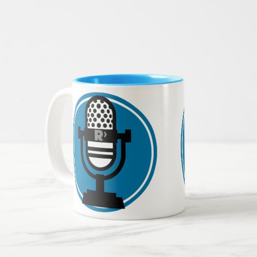 Ricochet-Podcasting Tasse (Vorderseite Links)