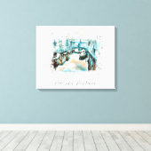 *~* Ricorda Positano AR20 Italienische Sprache Leinwanddruck (Insitu (Holzboden))