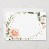 Ricosa Roses Bridesmaid für Wasserfarben Einladung (Rückseite)