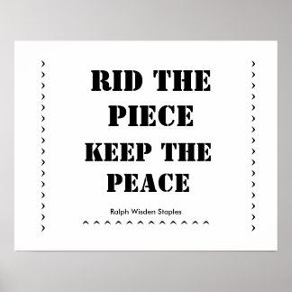 Rid die Stückfeuerwaffen Poster