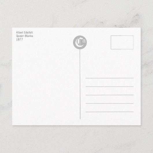 Rida rida ranka CC0292 Edelfelt Postkarte (Rückseite)