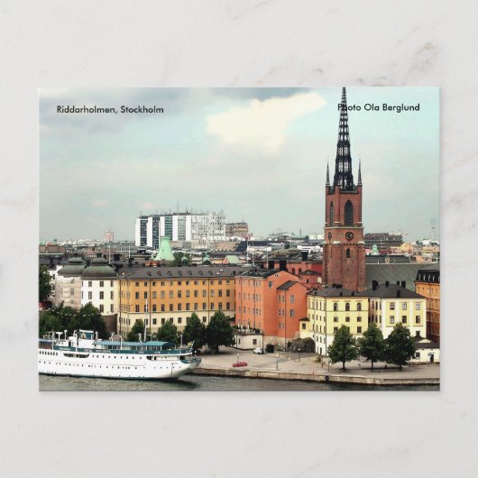 Riddarholmen, Stockholm, Foto Ola... Postkarte (Vorderseite)