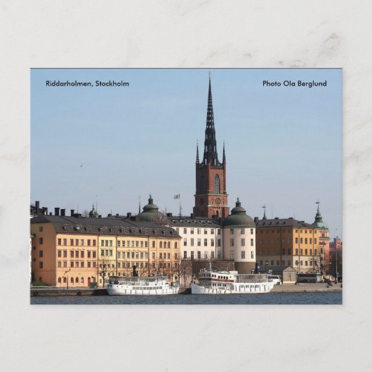 Riddarholmen, Stockholm, Foto ... Postkarte (Vorderseite)