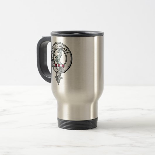 Riddell Wappen Abzeichen Reisebecher (Vorderseite Links)