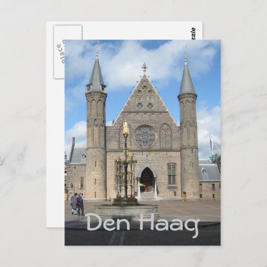 Ridderzaal Postkarte (Vorne/Hinten)