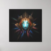 Riddian Queen Fraktal Art Wrapped Canvas Print Leinwanddruck (Vorderseite)