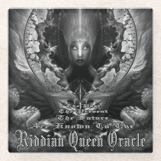 Riddian Queen Oracle GS Full Coverage Glasküste Glasuntersetzer (Vorderseite)