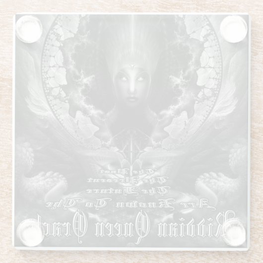 Riddian Queen Oracle GS Full Coverage Glasküste Glasuntersetzer (Rückseite)