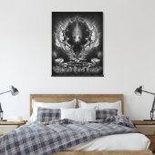 Riddian Queen Oracle GS Wrapped Canvas Leinwanddruck (Insitu (Schlafzimmer))