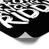 Riddim Dancing Music Maker Edm B Music Lover Riddi Poster (Ecke)