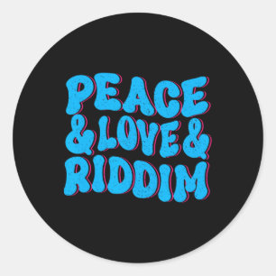 Riddim Outfit Edm Music Dance B Music Festival R Runder Aufkleber
