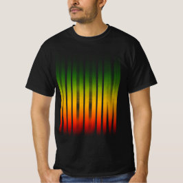Riddim verschwommene Wirkung Typografie Rasta Regg T-Shirt