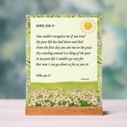 Riddle Art Acrylschild (Neutral)