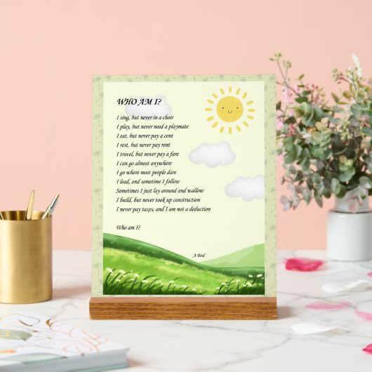 Riddle Art Acrylschild (Hochzeit)