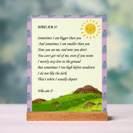 Riddle Art Acrylschild (Neutral)