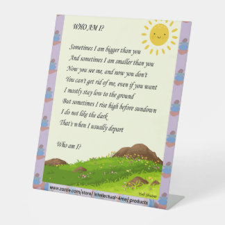 Riddle Art Sockelschild