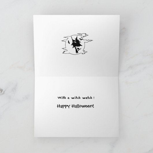 Riddle Halloween Hexe Karte (Innenseite)