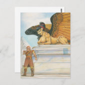 Riddle Sphinx Postkarte (Vorne/Hinten)