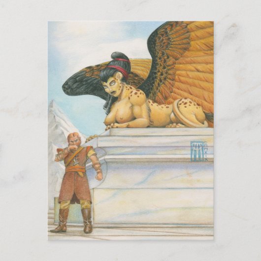 Riddle Sphinx Postkarte (Vorderseite)