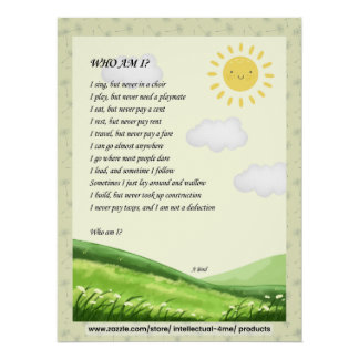 Riddle Wall Art Poster