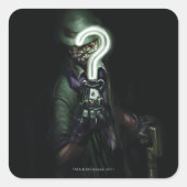 Riddler Illustration Quadratischer Aufkleber (Vorderseite)