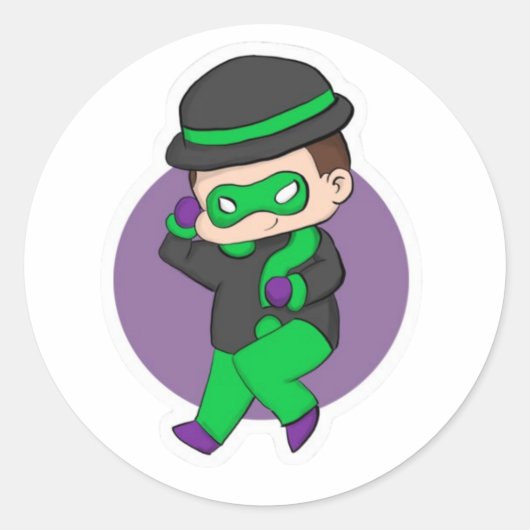 Riddler Questionmark Jacket Sticker (Vorderseite)