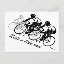 ride a Bike Race Postkarte