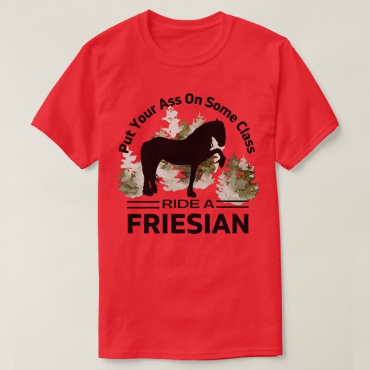 Ride a Friesian T-Shirt (Design vorne)
