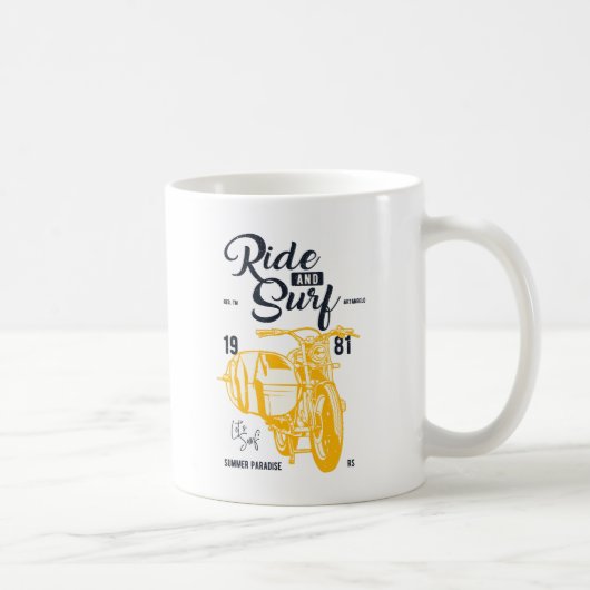 Ride and Surf Kaffeetasse (Rechts)